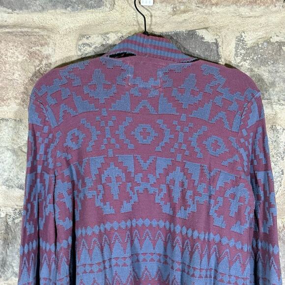Abercrombie and Fitch Cardigan Sweater Large Purple Blue - Picture 6 of 13